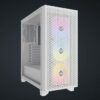 3000D WHITE GABINETE CHASIS PARA PC CORSAIR 3000D RGB AIRFLOW - VIDRIO TEMPLADO - BLANCO