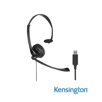 KENSINGTON AUDIFONOS MONO CON MICROFONO USB K80100WW 