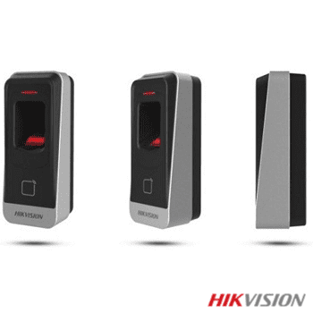 HIKVISION | LECTOR HUELLA + TARJETA MIFARE RS485 IP66 | DS-K1201AMF