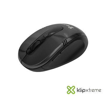 KMW-330 Vector | Mouse Inalambrico 6 botones 1600 DPI Negro | Klip Xtreme