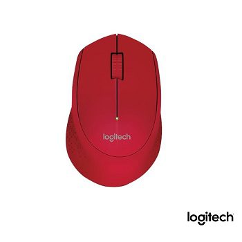 Logitech M280 Red (1000ppp, Receptor USB, Pila)