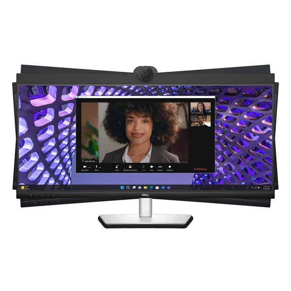 Vista de Monitor de 34” Dell Pro Plus P3424WEB capacidad de ajuste de pantalla