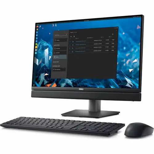 Vista diagonal del PC de escritorio Dell OptiPlex AIO 7420 Frontal