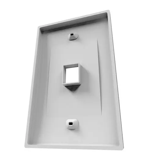 Vista posterior Placa de Pared Nexxt - Faceplate Keystone 1 Puerto RJ45 | Solución Profesional para Cableado Estructurado