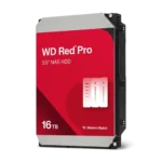 "WD Red Pro 16 TB – Disco duro optimizado para NAS con rendimiento superior y protección avanzada."