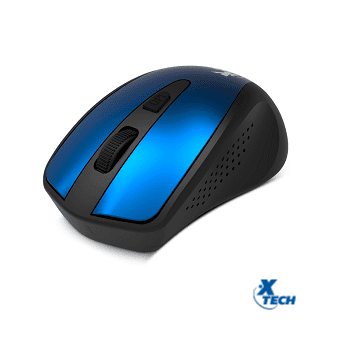 Malta XTM-315 | Mouse óptico inalámbrico de 4 botones | Xtech Azul