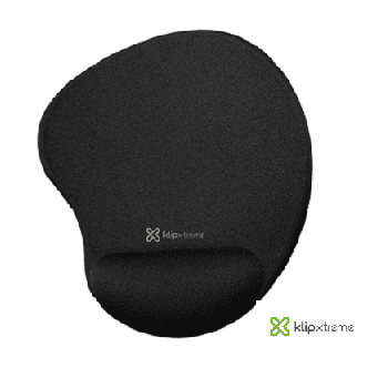 KMP-100B | KlipX Pad Mouse de Gel, Ergonomico, Negro |  KlipXtreme