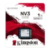 Vista del SSD Kingston NV3 1TB NVMe M.2 2230 - PCIe Gen4, en su empaque